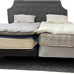 horse hair topper with horse hair mattress, wool topper