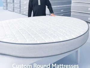 latex round mattress, lates circle bed, round mattress, custom mattress nj